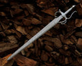 Damascus Rapier-Style Sword with Swept Hilt - view 1