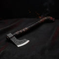 Norse Wolf-Head Viking Axe with Celtic Knot Head & Medallion - view 1