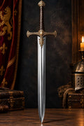 Imperial Royal Knight Fantasy Sword – Ornate Golden Hilt Steel Blade