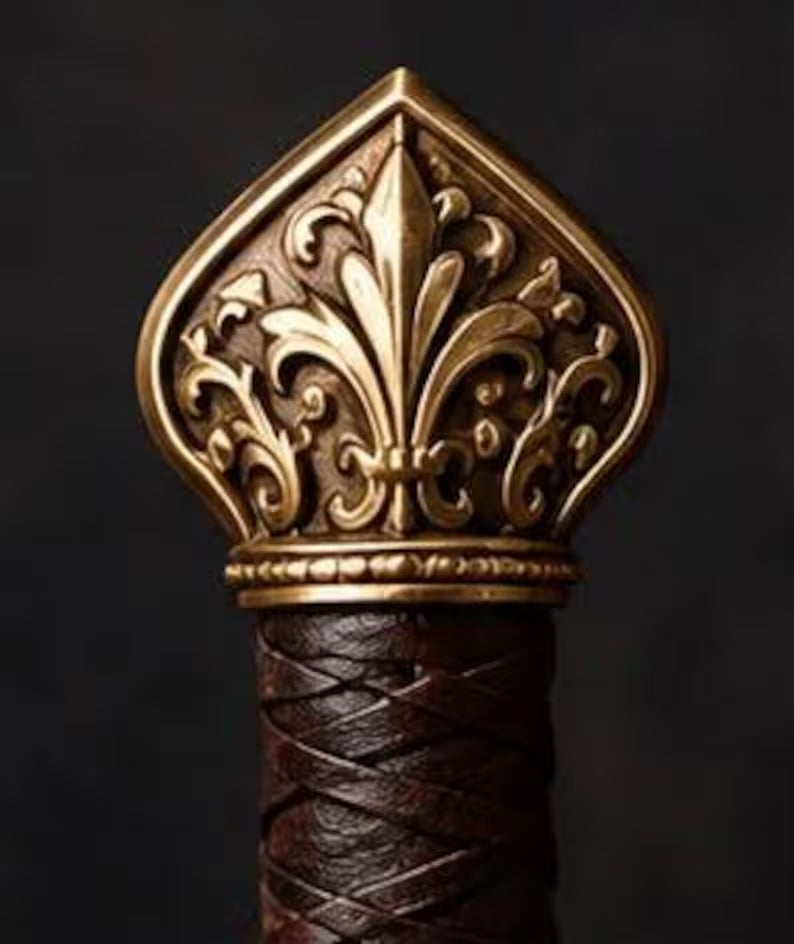 Imperial Royal Knight Fantasy Sword – Ornate Golden Hilt Steel Blade